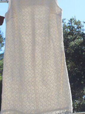 Talbots Lace Sheath Dress Sleeveless Knee Length Lined Elegant Size 10